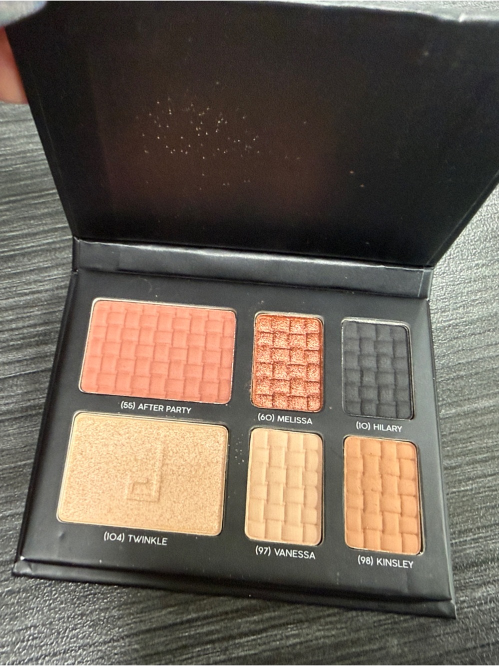 Doucce 6 Color Neutral & Warm Eyeshadow/blush combo Palette - Black Case